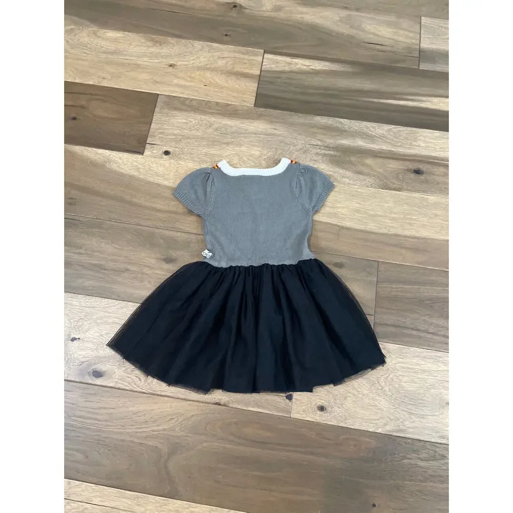 Harry Potter Gryffindor Dress 3T Gray Knit and Black Tulle